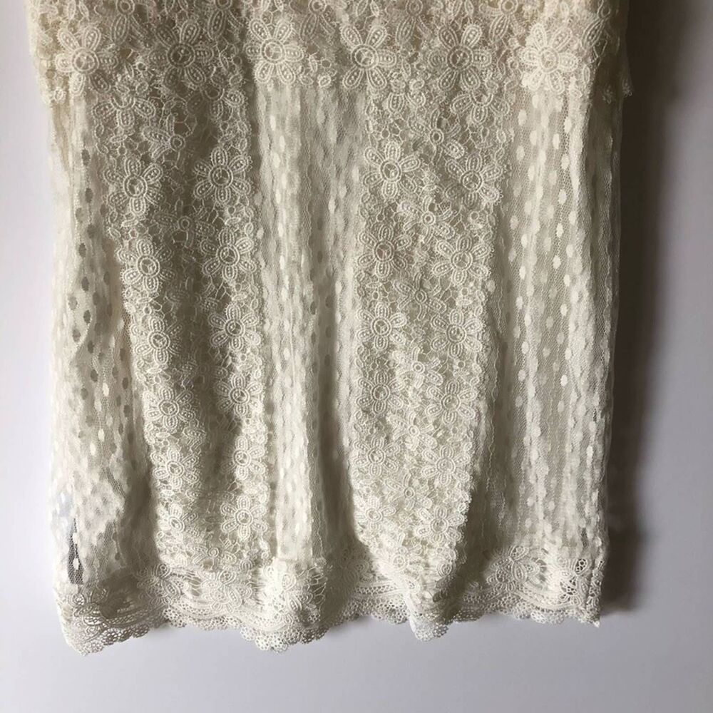 NEW Maje Revanta Ivory Lace Mini Dress 2 - Picture 8 of 12
